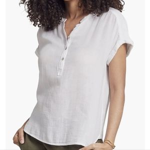Faherty Desmond gauze top S